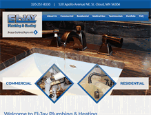 Tablet Screenshot of eljayplumbing.com